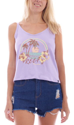 Musculosa Reef Moorea Tank Estampada Mujer