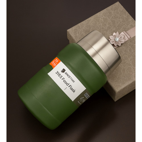 Termo Acero Inoxidable Comida Camping Termos 800ml + Cuchara