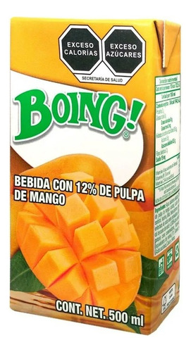 Jugo Boing Sabor Mango 500 Ml 24 Piezas