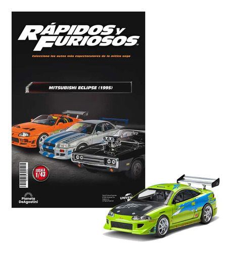 Rápidos Y Furiosos 1/43 Mitsubishi Eclipse 1995 #4 Agostini