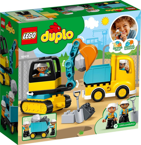 Camión De Construcción Con Excavadora Para Niños De 2-