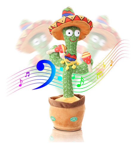 Juguete De Cactus Bailando Y Cantando, Repite Lo Que Dijiste