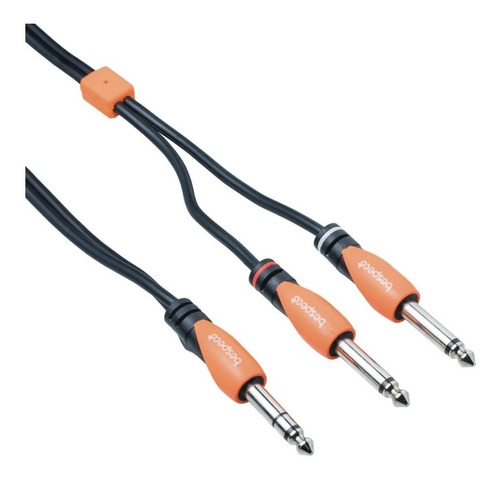 Cable Bespeco 5m Plug Estereo / 2 Plug Mono Slys2j500 Oferta