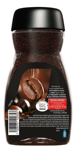 Nescafé Clásico Black Tostado Intenso Café Soluble 170g