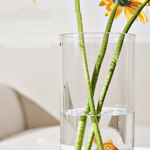 Florero Cilíndrico De Acrílico, Florero Alto, Soporte Para