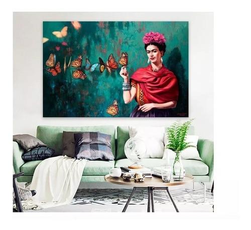 Cuadro Frida Kahlo, Grande En Lienzo Artistico 100x150