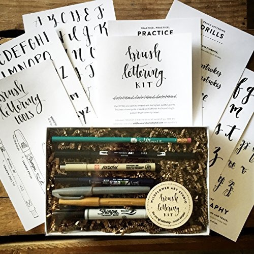 Brush Lettering Kit - Diy Brush Lettering Starter Establecid