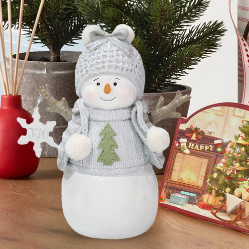 Enfeite De Natal De Boneco De Neve, Estatueta De Resina