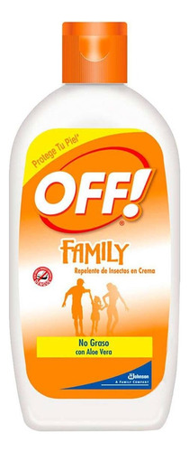 Repelente De Insectos En Crema Off! Family 200 Ml