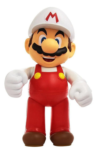 Super Mario - Boneco 2.5 Pol Colecionável - Mario De Fogo