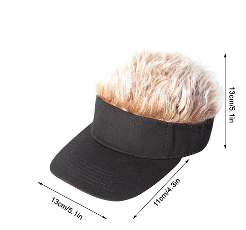 Gorra De Béisbol Con Peluca Gorra Con Visera Para El Cabello