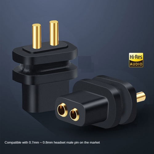 2 Conectores De Aguja Para Clavija Macho De 0,7 A 0,8 Mm, Co