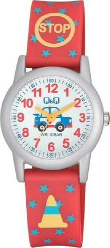 Reloj Infantil Para Niño Q & Q Coche Análogo Vr99j020y