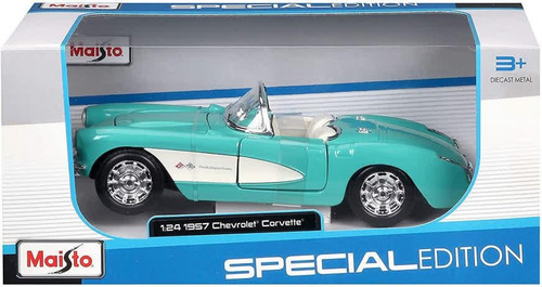 Auto A Escala 1:24 Maisto 1957 Chevrolet Corvette Original