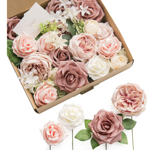 Ling's Moment - Arreglos Florales Franceses Con Rosas Artifi