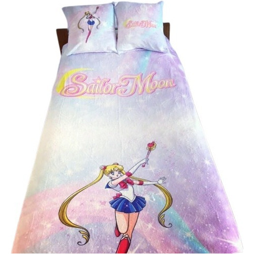 Sailor Moon - Combo Manta + 2 Fundas Almohadón