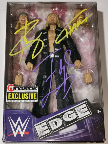 Figura Wwe Muñeco Luchador Edge Elite Exclusive Autografiado