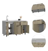 Comprar Modulo Inferior 150 Kitchen Hasselt Con Lavaplatos