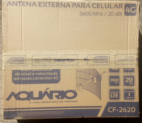 Imagem 4 de 6 de Antena Celular 4g 2600 Mhz Aquario Cf-2620 20 Dbi De Ganho