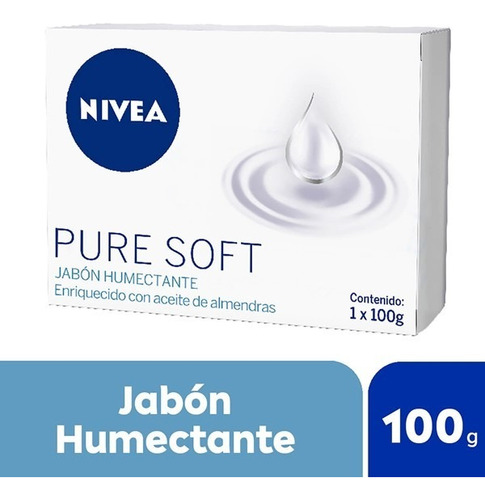 Jabón De Tocador Nivea Pure Soft 100grs