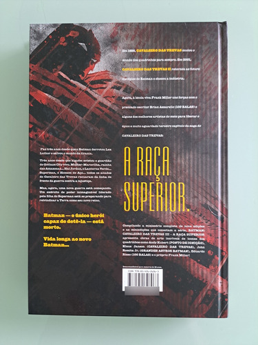 Batman Cavaleiro Das Trevas Iii Raça Superior - Capa Dura - Panini (Usado)