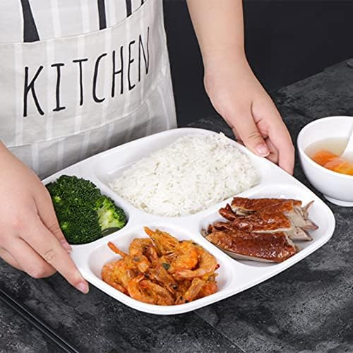 Tooloflife Bandeja De Cena Dividida Plato Reutilizable Cuatr