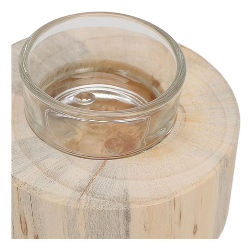 Kit De Portavelas, Candelabro De Madera Decorativo