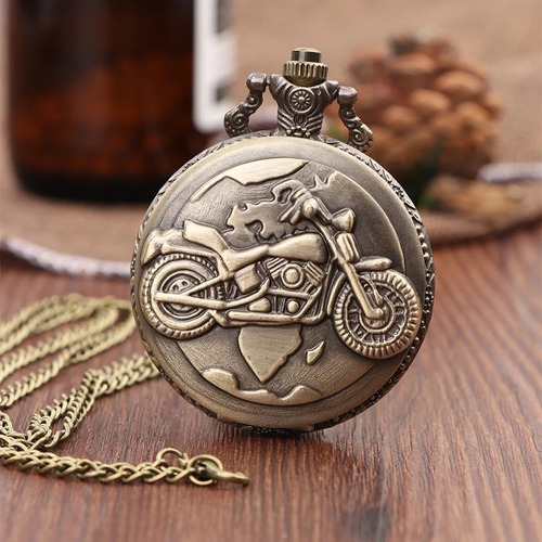 Reloj De Bolsillo Analógico Batería Motocicleta Rb1024 Tica