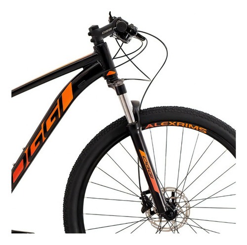 Bicicleta Mtb Aro 29 Oggi Big Wheel 7.0 Tam 17 Pto/lar 2022 Cor Laranja Tamanho do quadro 17