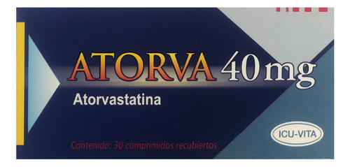 Atorvastatina Atorva X 40 Mg X 30 Comprimidos