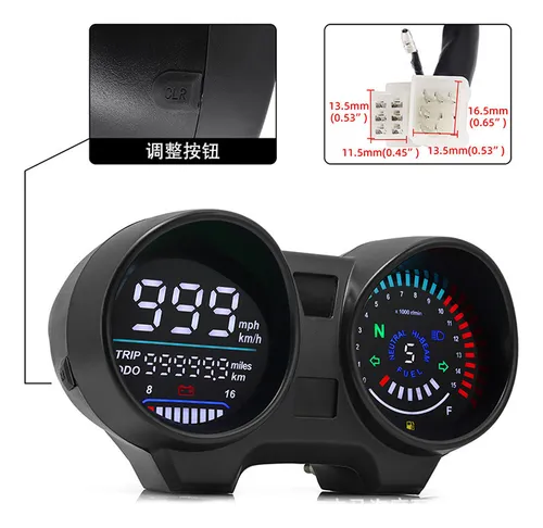 Cg150 Motocicleta Lcd Tacómetro Electrónico Código Meter