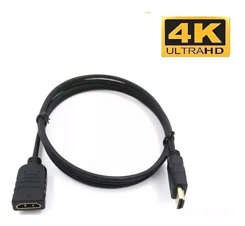 Cabo Extensor Hdmi Macho X Fêmea 2 Metros 4k Hdr Emenda 2.0