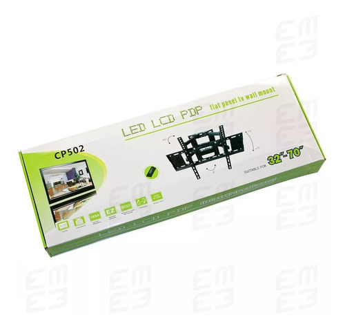 Imagen 7 de 10 de Base Para Tv Doble Brazo Tv Lcd Led Plasma 32-70 Pulgadas