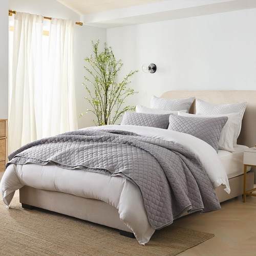 Juego De Colcha Reversible Para Cama King Size, 3 Piezas