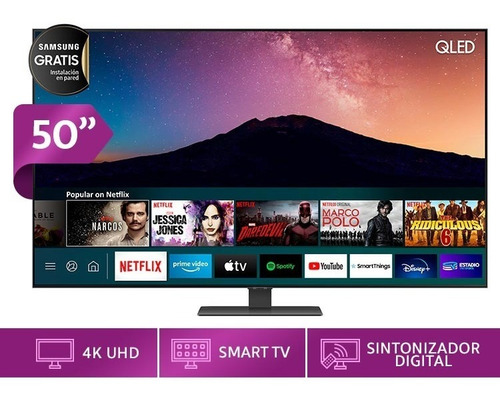 Smart Tv Samsung Qn50q80aagxzd Qled 4k 50  100v/240v