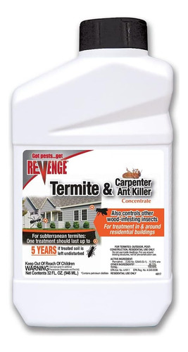 Revenge Termite & Carpenter Ant Killer, Concentrado De 32 Oz