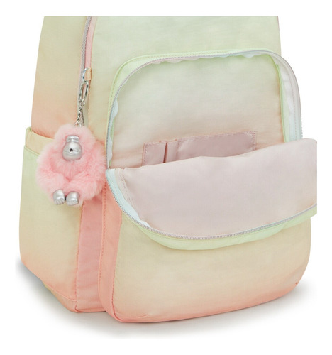 Mochila Kipling Seoul Color Gradient Combo 100% Original Verde Claro Gradiente