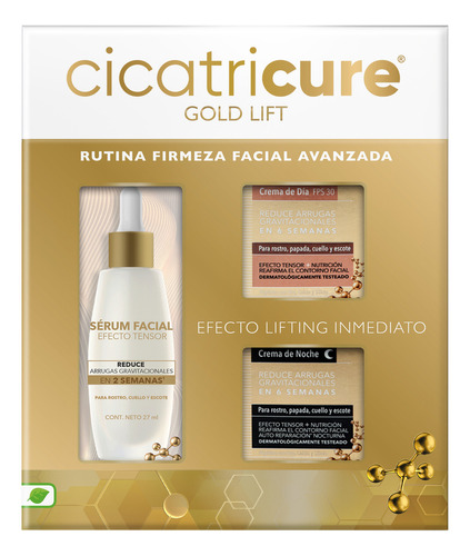 Pack Cicatricure Pack Gold Lift Crema Dia+noche+serum