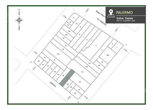 Terreno En Venta De 328 M2 En Palermo