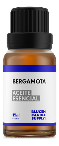 Aceite Esencial Bergamota Puro 15ml Difusores Velas Masajes