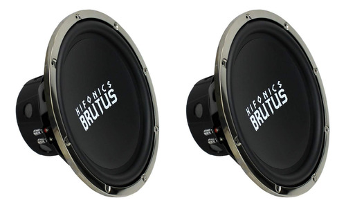 2 Subwoofers Audio Para Automovil Hifonics Brz15d4 Brutus 4