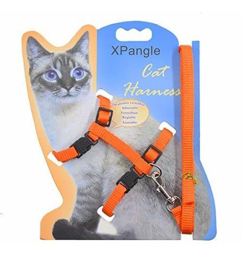 Xpangle Cat Harness And Leash Adjustable Nylon Halter Harnes