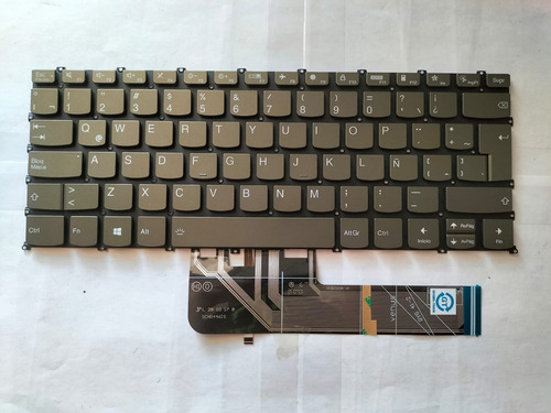 Teclado Compatible Con Lenovo Flex 6-14i 530-14ikb 530-14arr Plata Español Latinoamérica