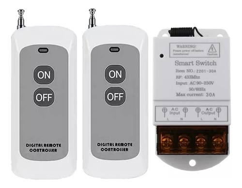 Interruptor Remoto Inalámbrico De 433 Mhz Ac 110v/120v/220v
