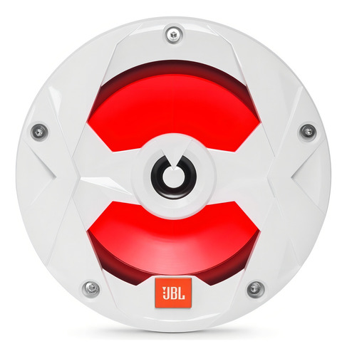 Alto-falantes marinhos de 6,5 polegadas Jbl MS65lw 75 Watts Rms White Rgb Light