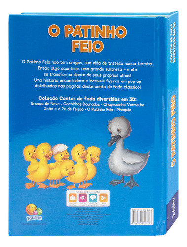Kit O Patinho Feio Contos De Fada Em 3d + Quebra-cabeças