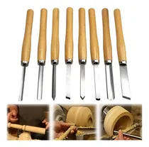 Comprar Set 8 Gubias Torno Para Madera Cincel Herramientas Manuales