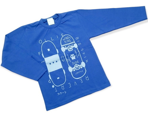 Remeras De Nene Manga Larga - Patinetas