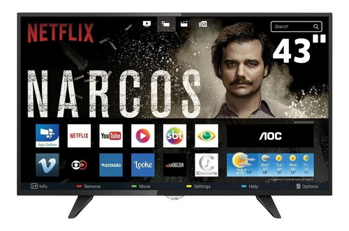 Smarttv Led 43 Aoc Le43s5970 Miracast App Gallery Integrado