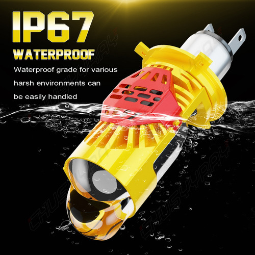 Para Moto Faro De Lente De Proyector Led H4